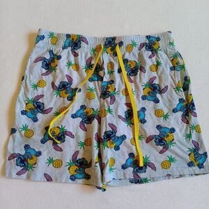Disney Stitch Sz M Stretch Casual Lounge Shorts